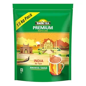 Tata Tea Premium | Desh Ki Chai | Unique Blend Crafted For Chai Lovers Across India | Black Tea | 1.5kg