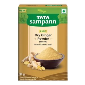Tata Sampann Dry Ginger Powder (Saunth, Sonth, Chukku Podi, Shunti, Sonti), Pure Spices, Natural Oils*, Warm Flavour & Earthy Aroma, 90g