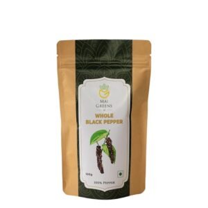 Maigreens Whole Black Pepper - 100g | Tellicherry Special Extra Bold Black Pepper (TGSEB) | Kali Mirch Whole | Best Grade