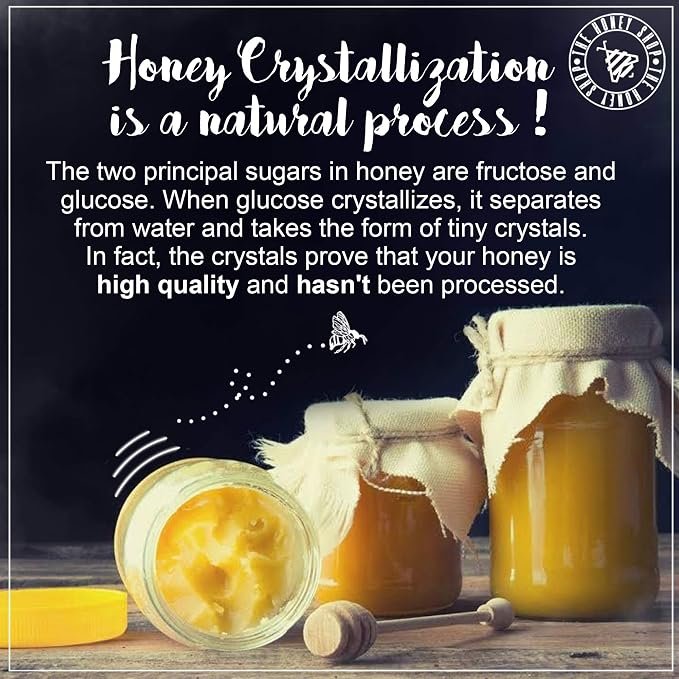 The Honey Shop Raw Organic Forest Honey, Wild, Unprocessed, Unheated, Non Pasteurized, Original Honey 100% pure and Natural, Collected From Deep Forest Apis Dorsata (700g) - Pack of 1 - Image 3