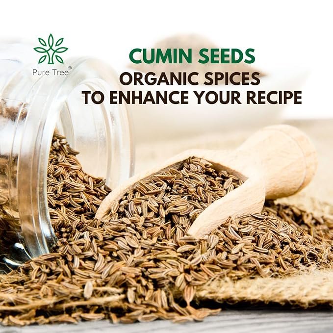 Pure Tree Certified Organic Jeera Seeds | 250 g | Cumin Seeds | Sabut Jeera Whole Spices | Jeelakarra | Zeera | For Curries & Veg - Image 2